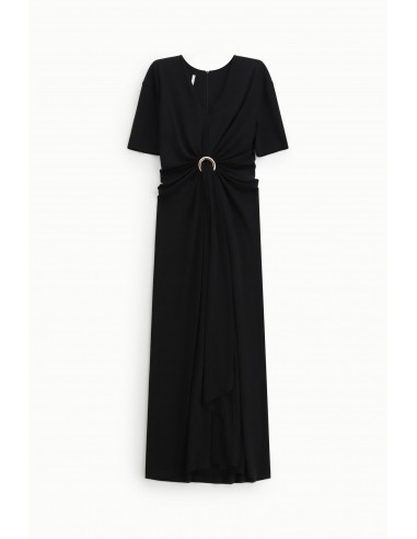 Robe longue à nœud frontal et anneau décoratif - Imperial