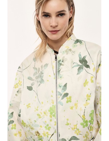 Bomber court motif floral manches amples - Imperial