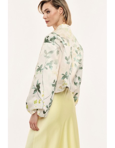 Bomber court motif floral manches amples - Imperial