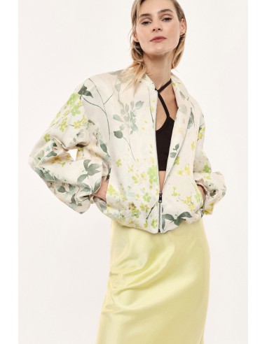 Bomber court motif floral manches amples - Imperial