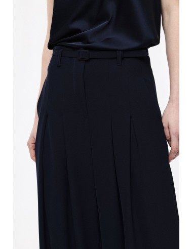 Pantalon Palazzo à pinces avec ceinture assortie - Imperial