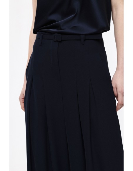 Pantalon Palazzo à pinces avec ceinture assortie - Imperial