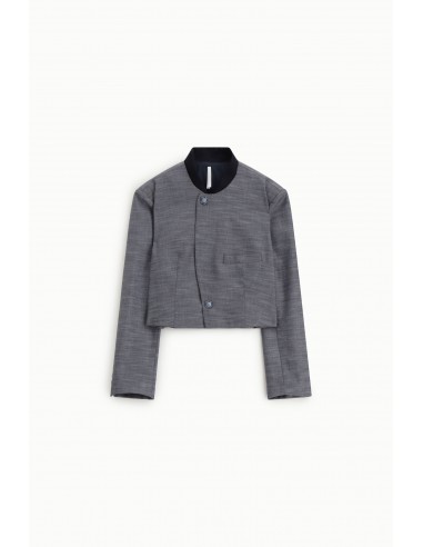 Blazer Court Officier en sergé chiné - Imperial