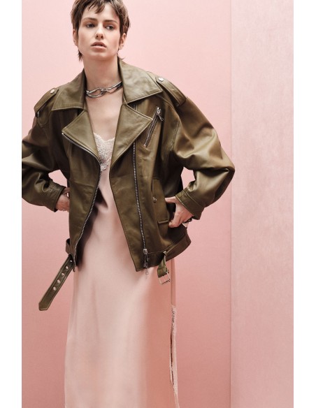 Perfecto Biker Cuir Maxi Oversize - Imperial