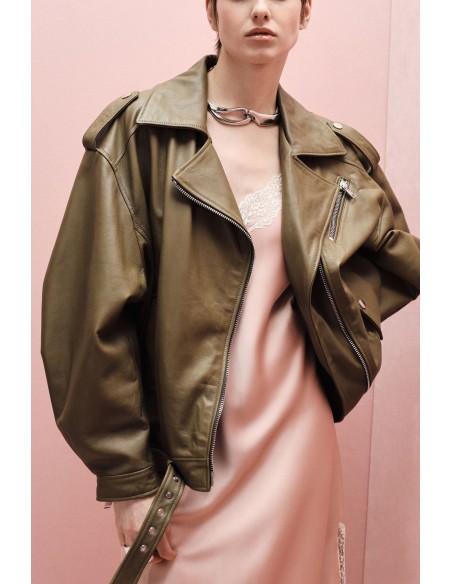 Perfecto Biker Cuir Maxi Oversize - Imperial