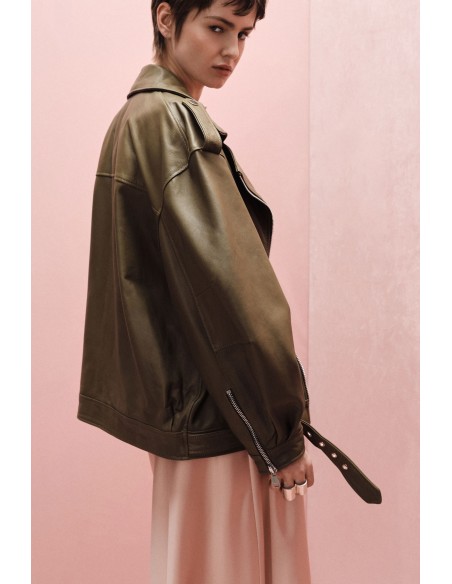 Perfecto Biker Cuir Maxi Oversize - Imperial