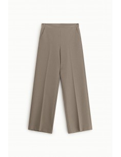 Pantalon palazzo fluide à rayure dorée - Imperial