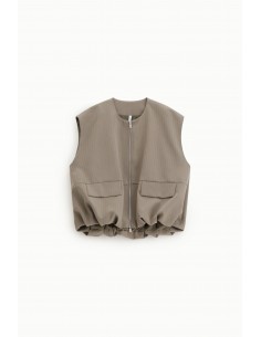 Gilet sans manches oversize rayure dorée - Imperial