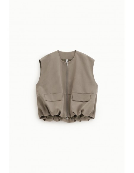 Gilet sans manches oversize rayure dorée - Imperial