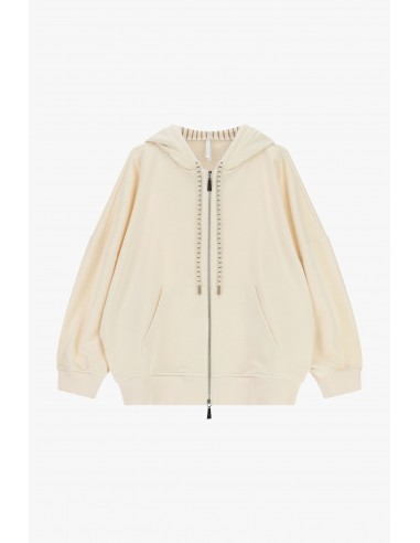 Gilet oversize zippé à capuche coordonné - Imperial