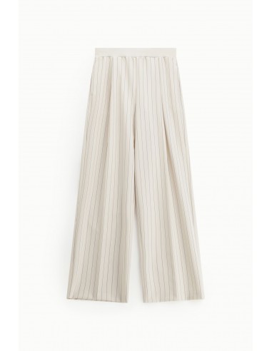 Pantalon palazzo rayé a taille jogging - Imperial