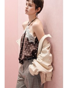 Caraco à pois et dentelle - Imperial