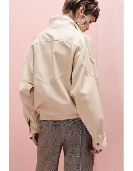 Veste en cuir oversize structurée – Imperial