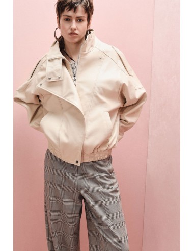 Veste en cuir oversize structurée – Imperial