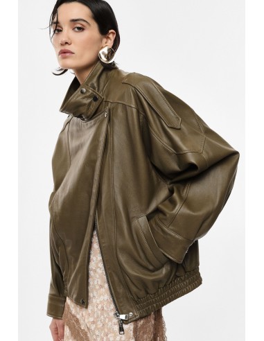 Veste en cuir oversize structurée – Imperial