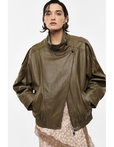 Veste en cuir oversize structurée – Imperial