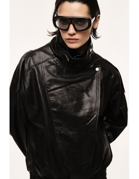 Veste en cuir oversize structurée – Imperial