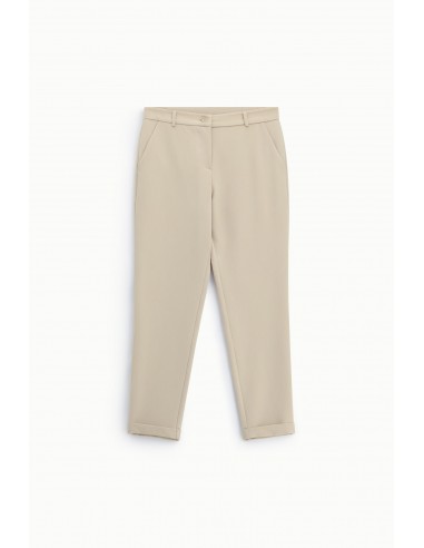 Pantalon cigarette de tailleur en draperie sergée – Imperial