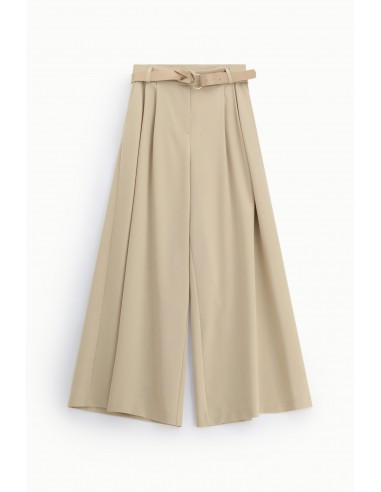 Pantalon palazzo taille haute avec ceinture - Imperial