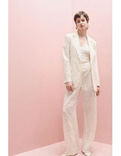 Pantalon palazzo à sequins taille haute – Imperial