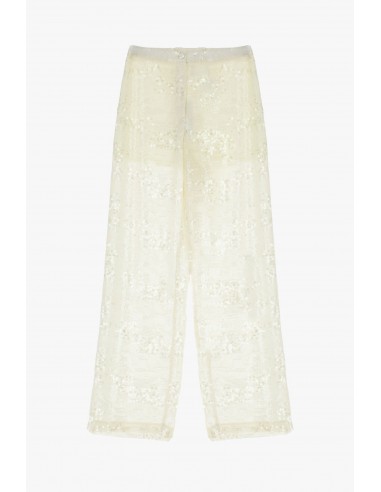 Pantalon palazzo à sequins taille haute – Imperial