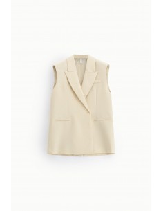 Blazer long sans manches – silhouette cape structurée - Imperial