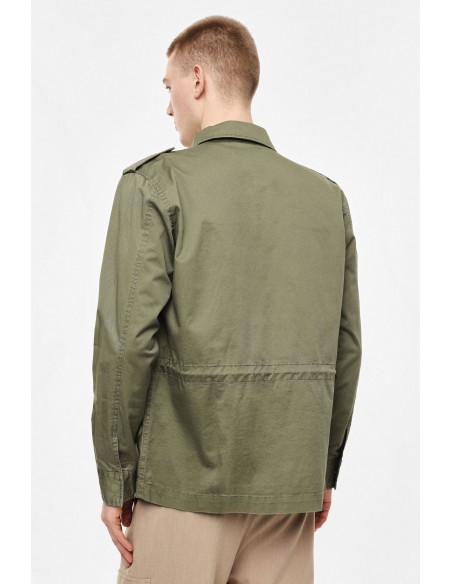 IMPERIAL Homme – Veste saharienne militaire en coton kaki