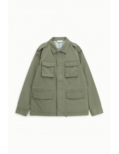IMPERIAL Homme – Veste saharienne militaire en coton kaki