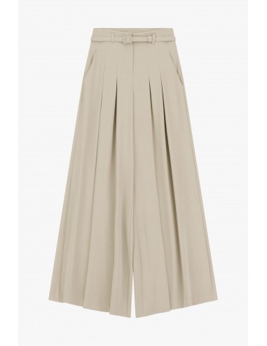 Pantalon Palazzo à pinces avec ceinture assortie - Imperial