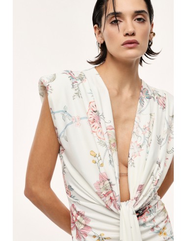 Robe longue à motif floral - Imperial