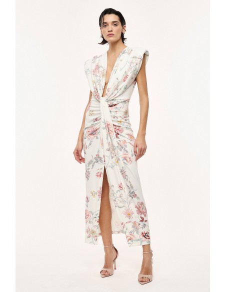 Robe longue à motif floral - Imperial