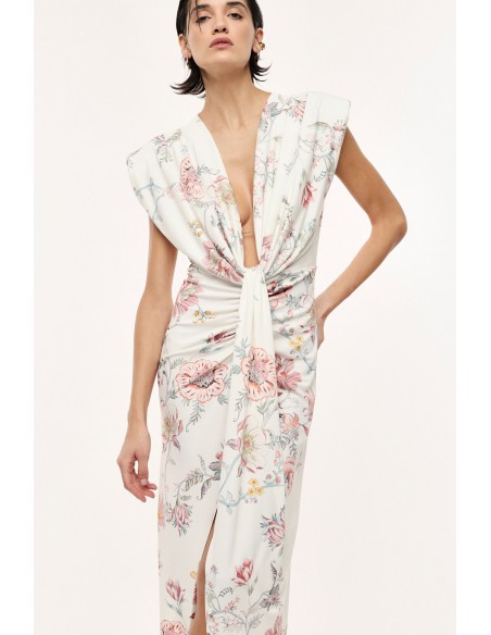 Robe longue à motif floral - Imperial