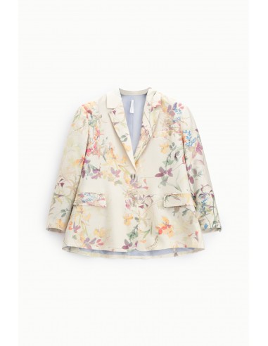 Blazer oversize imprimé floral – Imperial Femme