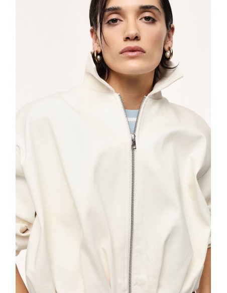 Veste en jean froncé -Imperial