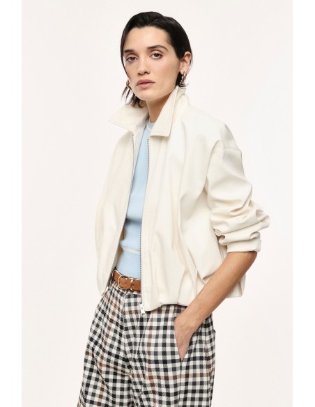 Veste en jean froncé -Imperial