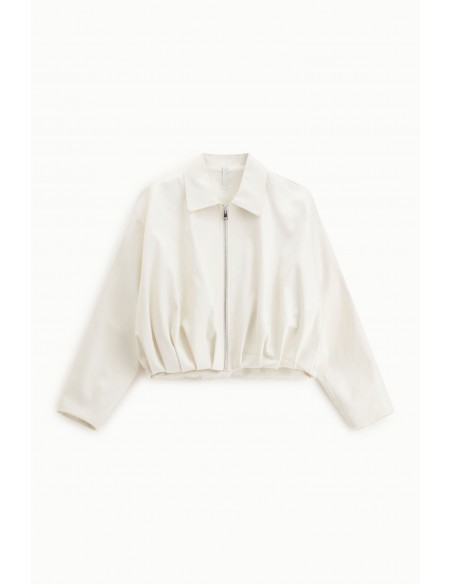 Veste en jean froncé -Imperial