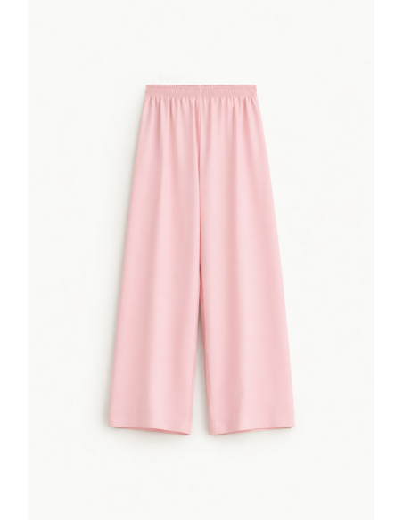 Pantalon palazzo taille elastiquée en Crepe - Imperial