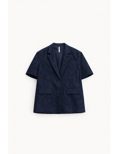 Blazer à manches courtes en dentelle florale - Imperial