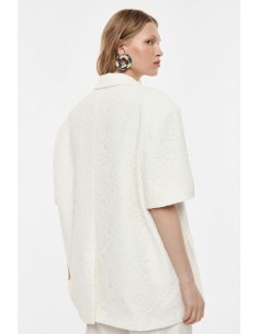 Blazer à manches courtes en dentelle florale - Imperial