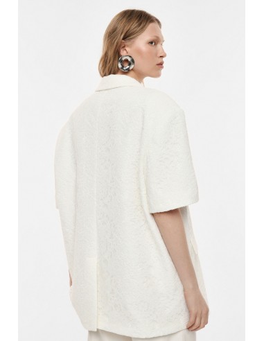 Blazer à manches courtes en dentelle florale - Imperial