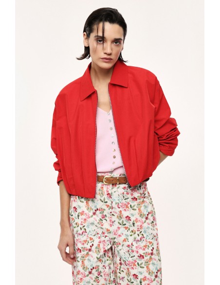 Bomber court Imperial Femme – Toile esprit parachute