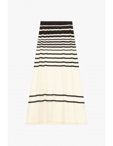 Jupe longue Imperial rayée en maille – taille élastique