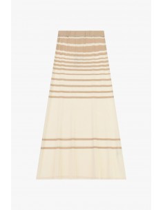 Jupe longue Imperial rayée en maille – taille élastique