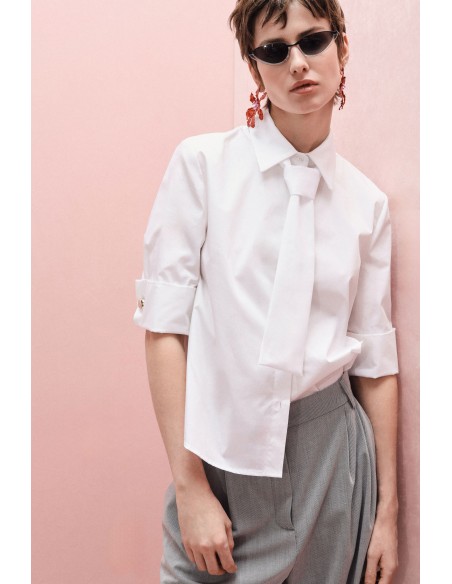 Chemise manches retroussées et cravate - Imperial