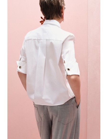 Chemise manches retroussées et cravate - Imperial