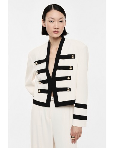 Veste officier en crepe fluide - Imperial