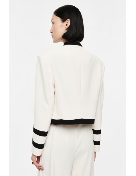 Veste officier en crepe fluide - Imperial