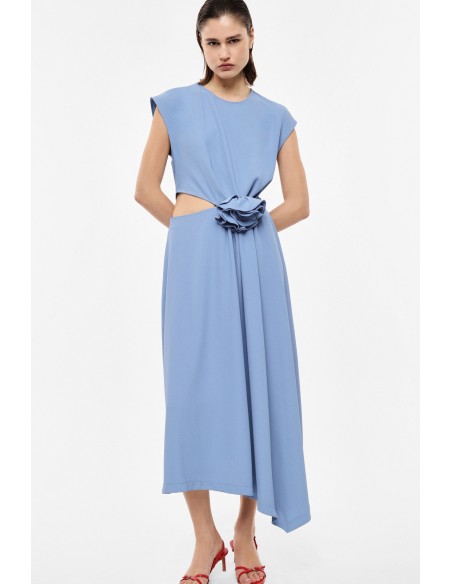 Robe midi sans manches fleur Imperial Femme