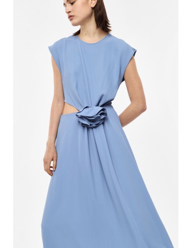 Robe midi sans manches a fleur incrustée - Imperial Femme