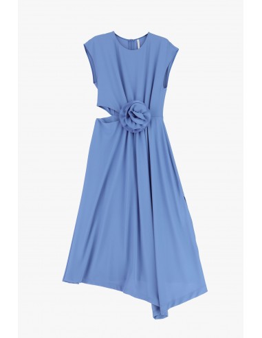 Robe midi sans manches a fleur incrustée - Imperial Femme